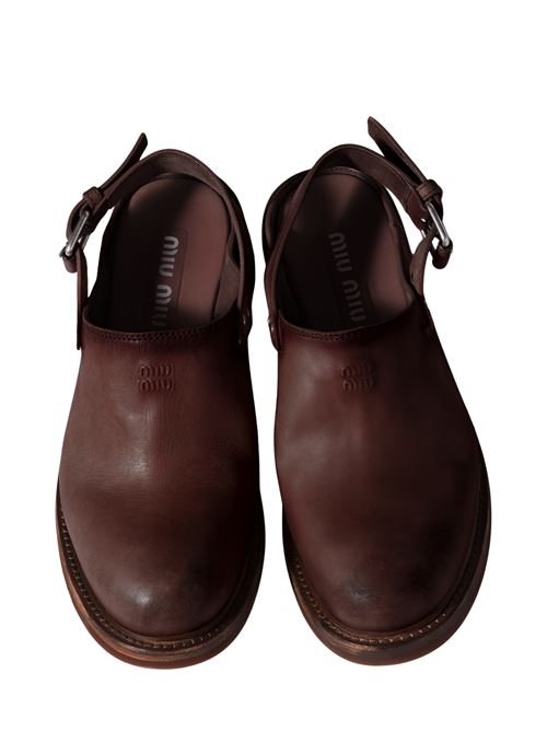 Sabot in pelle MIU MIU | 5R667E5ODF0201